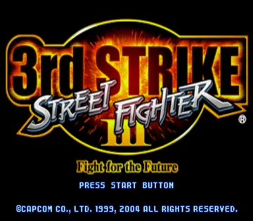 Street Fighter III - 3rd Strike - Fight for the Future (Japan) screen shot title